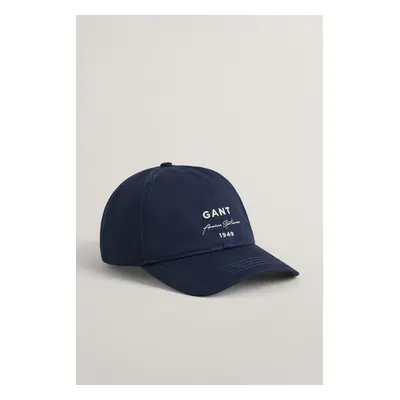 KŠILTOVKA GANT GRAPHIC SCRIPT COTTON TWILL CAP EVENING BLUE