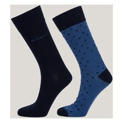 PONOŽKY GANT DOT AND SOLID SOCKS 2-PACK MARINE