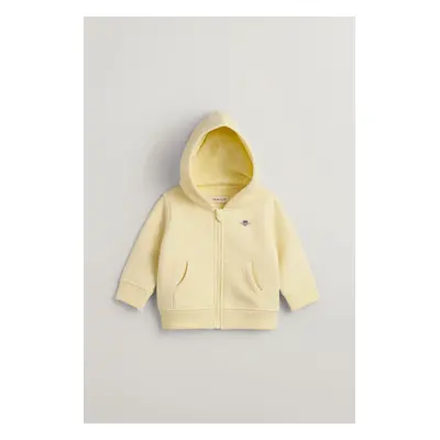 MIKINA GANT SHIELD ZIP HOODIE VANILLA YELLOW