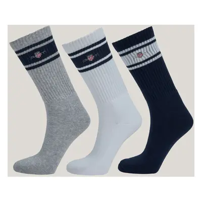 PONOŽKY GANT SHIELD SPORT SOCKS 3-PACK EVENING BLUE