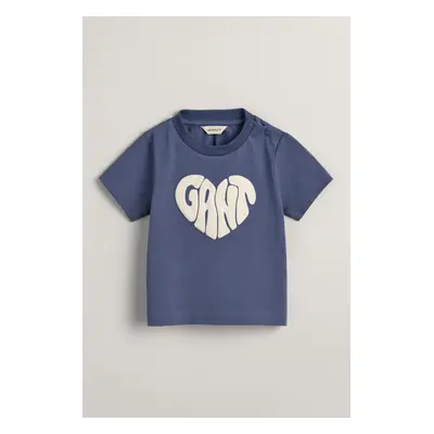 TRIČKO GANT HEART GRAPHIC SS T-SHIRT WASHED BLUE