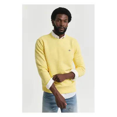 MIKINA GANT REG SHIELD C-NECK SWEAT BANANA YELLOW