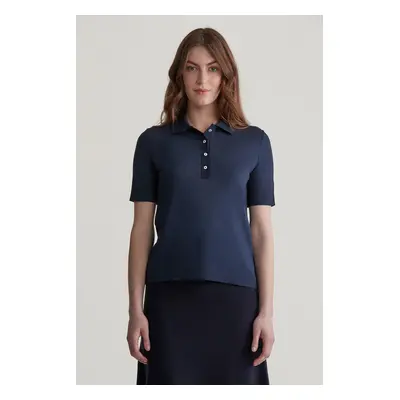 POLOKOŠILE GANT REG SEAMLESS SS POLO EVENING BLUE