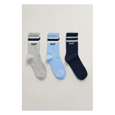 PONOŽKY GANT SPORT SOCKS 3-PACK LIGHT GREY MELANGE