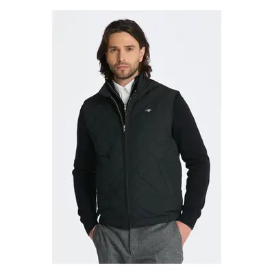 VESTA GANT QUILTED WINDCHEATER VEST BLACK