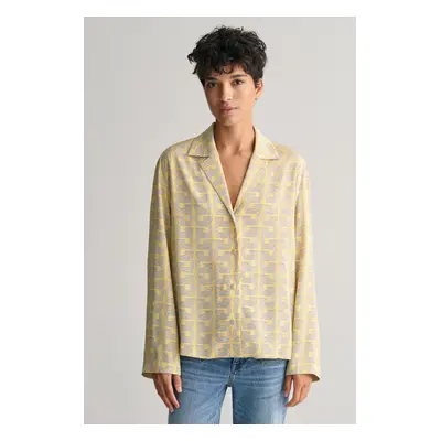 KOŠILE GANT REL CAMP COLLAR G PATTERN SHIRT DUSTY YELLOW