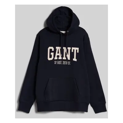 MIKINA GANT ARCH HOODIE EVENING BLUE