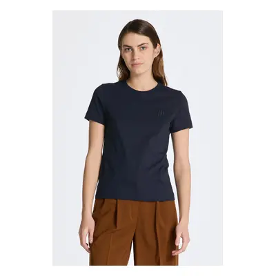 TRIČKO GANT REG TONAL SHIELD SS T-SHIRT EVENING BLUE