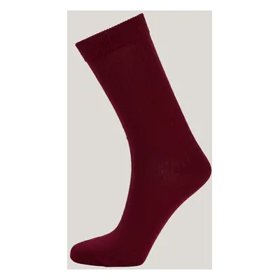 PONOŽKY GANT MERINO WOOL RIB SOCKS PLUMPED RED