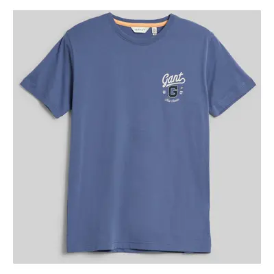 TRIČKO GANT SS GRAPHIC T-SHIRT WASHED BLUE