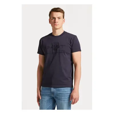 TRIČKO GANT REG TONAL SHIELD SS T-SHIRT DUSTY BLUE SEA