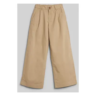 KALHOTY GANT BOX PLEAT CHINO PANTS DARK KHAKI