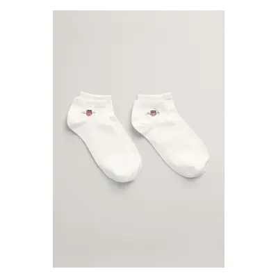 PONOŽKY GANT SHIELD SNEAKER SOCKS 2-PACK WHITE