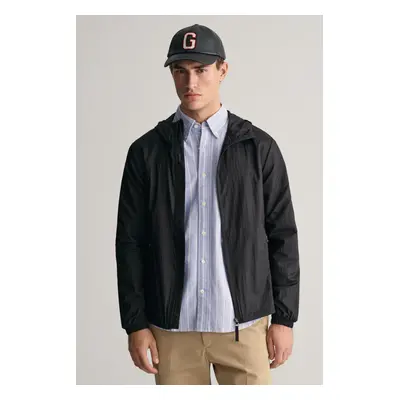 BUNDA GANT PACKABLE LIGHT WINDBREAKER EBONY BLACK