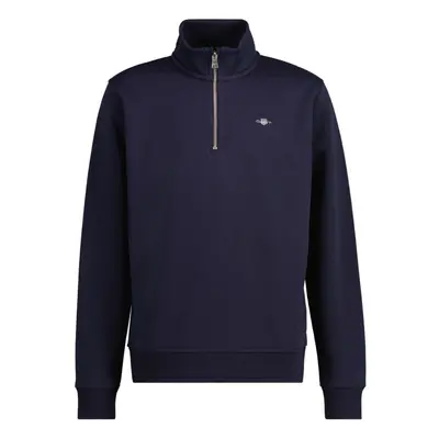 MIKINA GANT SHIELD HALF ZIP SWEATSHIRT EVENING BLUE