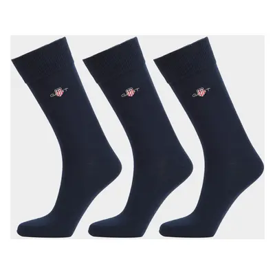 PONOŽKY GANT SHIELD SOCKS 3-PACK EVENING BLUE