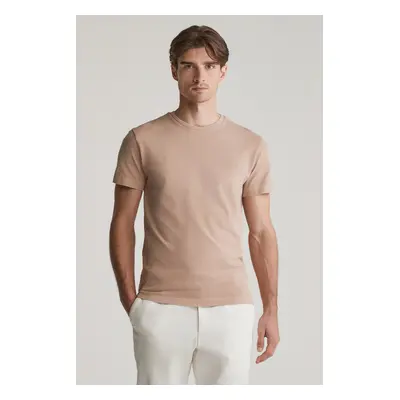 TRIČKO GANT SLIM SUNFADED SS PIQUE TSHIRT DRY SAND