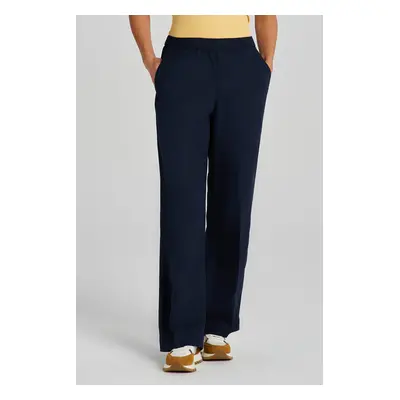 KALHOTY GANT REL LINEN BLEND PULL ON PANTS EVENING BLUE