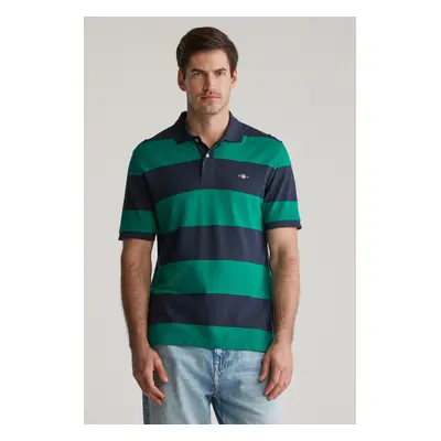 POLOKOŠILE GANT BLOCK STRIPE POLO DEEP GREEN