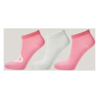 PONOŽKY GANT MONOGRAM ANKLE SOCKS 3-PACK GERANIUM PINK