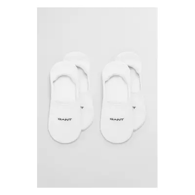 PONOŽKY GANT INVISIBLE SOCKS 2-PACK WHITE