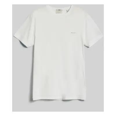 TRIČKO GANT SLIM MERCERIZED SS T-SHIRT WHITE