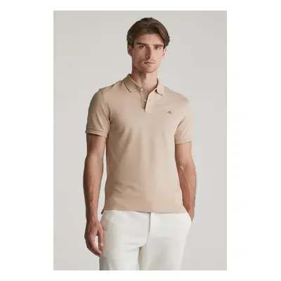 POLOKOŠILE GANT SLIM SHIELD SS PIQUE POLO DRY SAND