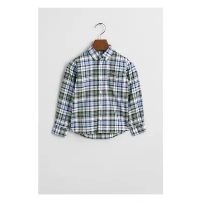 KOŠILE GANT ARCHIVE OXFORD CHECKED SHIRT CLEAR SKY