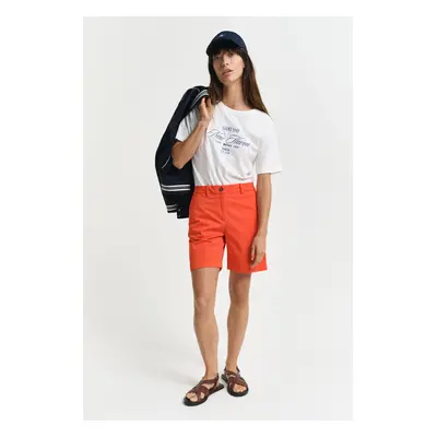 ŠORTKY GANT CHINO SHORTS ORANGE RED