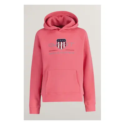 MIKINA GANT ARCHIVE SHIELD HOODIE BLUSH PINK