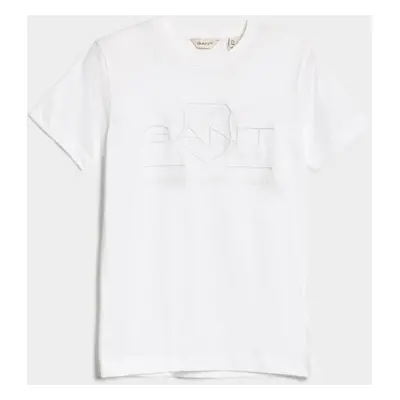 TRIČKO GANT TONAL AS SS T-SHIRT WHITE