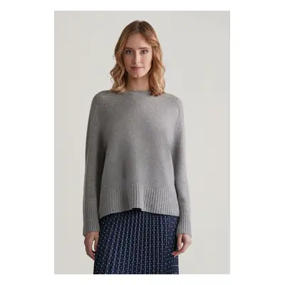 SVETR GANT CASHMERE C-NECK GREY MELANGE