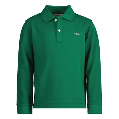 POLOKOŠILE GANT SHIELD LS PIQUE RUGGER WILD GREEN