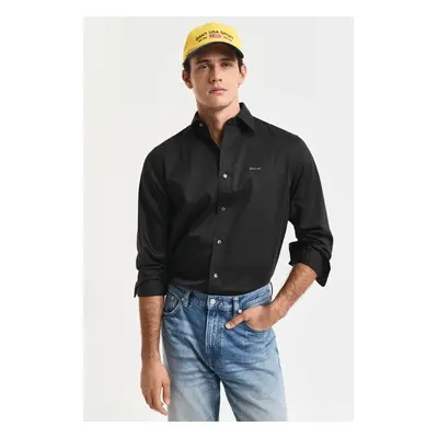 KOŠILE GANT REG SATEEN SHIRT BLACK