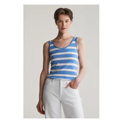 TRIČKO GANT STRIPED TANK TOP PERFECT BLUE