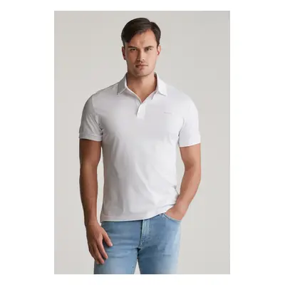 POLOKOŠILE GANT MERCERISED SS POLO WHITE