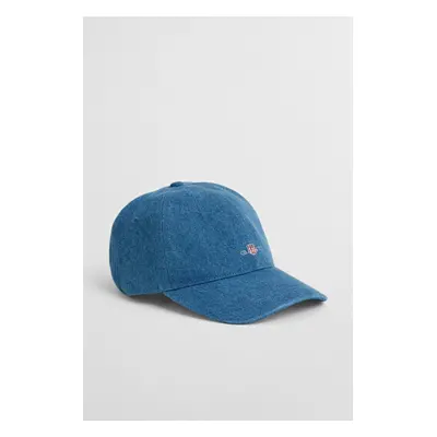 KŠILTOVKA GANT SHIELD DENIM CAP MID BLUE WORN IN