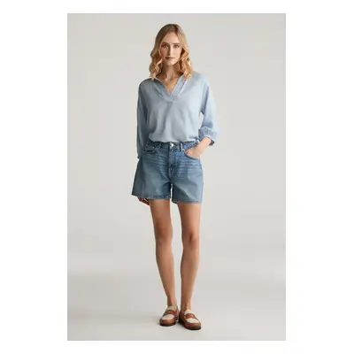 ŠORTKY GANT REG DENIM SHORTS MID BLUE BROKEN IN