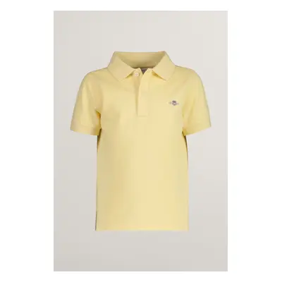 POLOKOŠILE GANT SHIELD SS PIQUE DUSTY LIGHT YELLOW