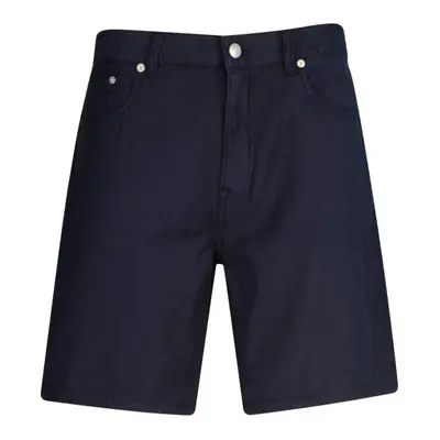 ŠORTKY GANT REG COT/LINEN JEANS SHORTS DUSTY NAVY