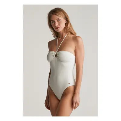 PLAVKY GANT SWIMSUIT EGGSHELL