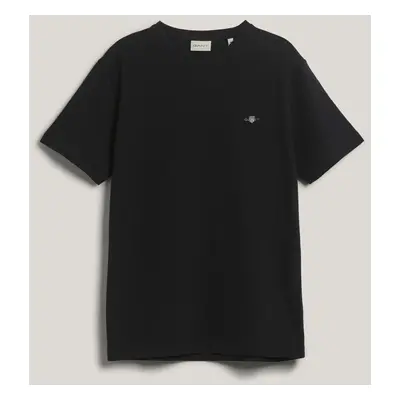 TRIČKO GANT TEXTURE SS TSHIRT BLACK