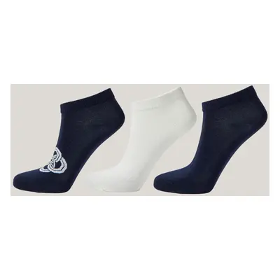 PONOŽKY GANT MONOGRAM ANKLE SOCKS 3-PACK EVENING BLUE