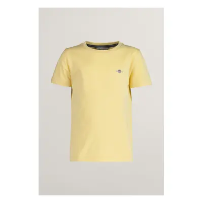 TRIČKO GANT SHIELD SS T-SHIRT DUSTY LIGHT YELLOW