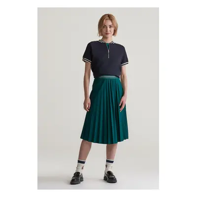 SUKNĚ GANT JERSEY PLEATED SKIRT DEEP FOREST