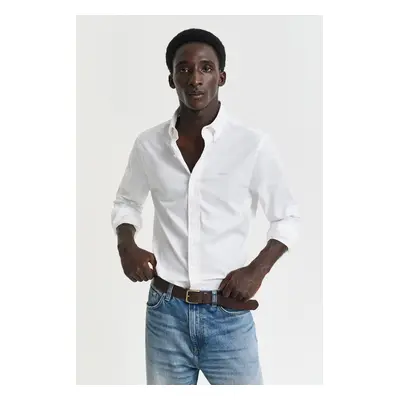 KOŠILE GANT SLIM PINPOINT OXFORD SHIRT WHITE