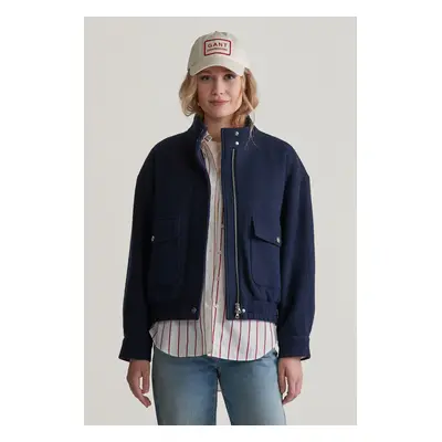 BUNDA GANT WOOL HARRINGTON JACKET EVENING BLUE