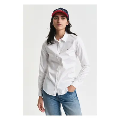 KOŠILE GANT SLIM STRETCH OXFORD SHIRT WHITE