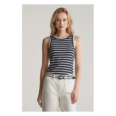 TRIČKO GANT STRIPED TANK TOP EVENING BLUE