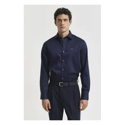 KOŠILE GANT REG SATEEN SHIRT EVENING BLUE